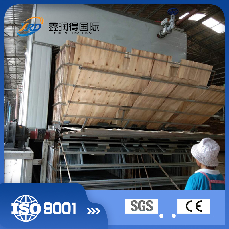 Mixed wood veneer dryer machine